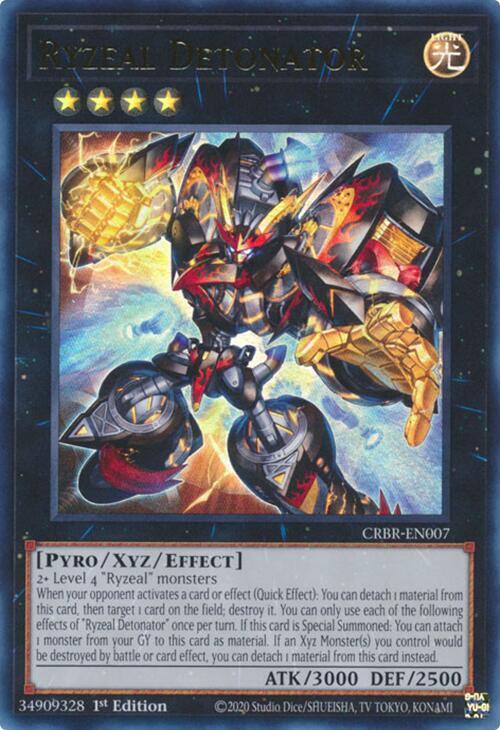 Ryzeal Detonator - CRBR-EN007 - Ultra Rare - 1st Edition